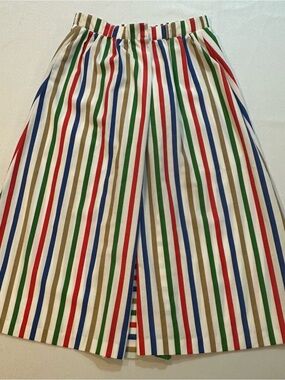 Vintage Peter Popovitch Striped Full Midi Skirt XS